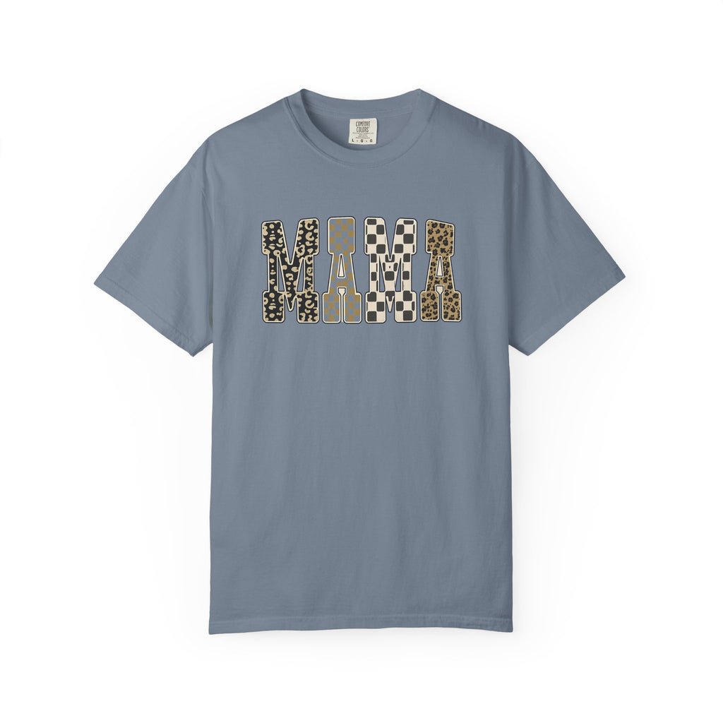 Mama Leopard Print T-Shirt — Graphic Animal Pattern Tee