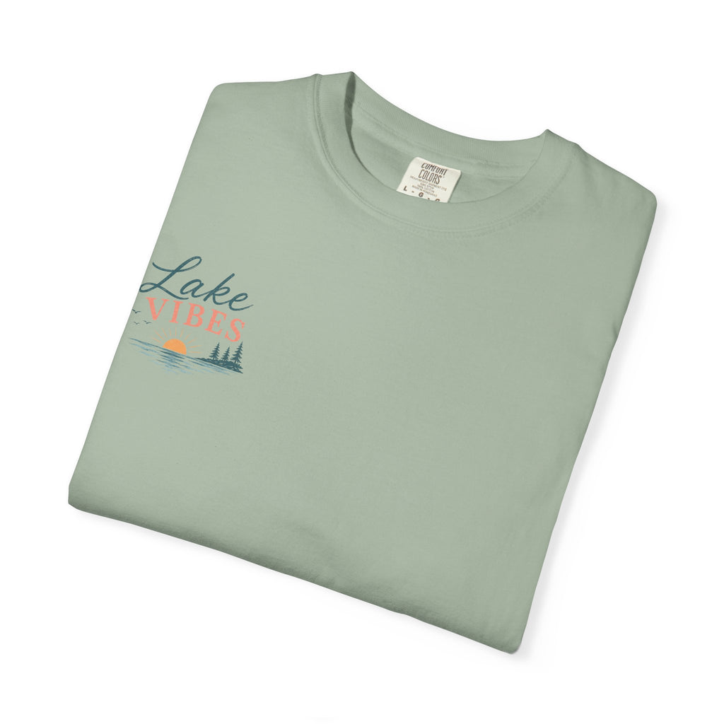 Lake Vibes T-Shirt — Scenic Sunset Dock Graphic Tee
