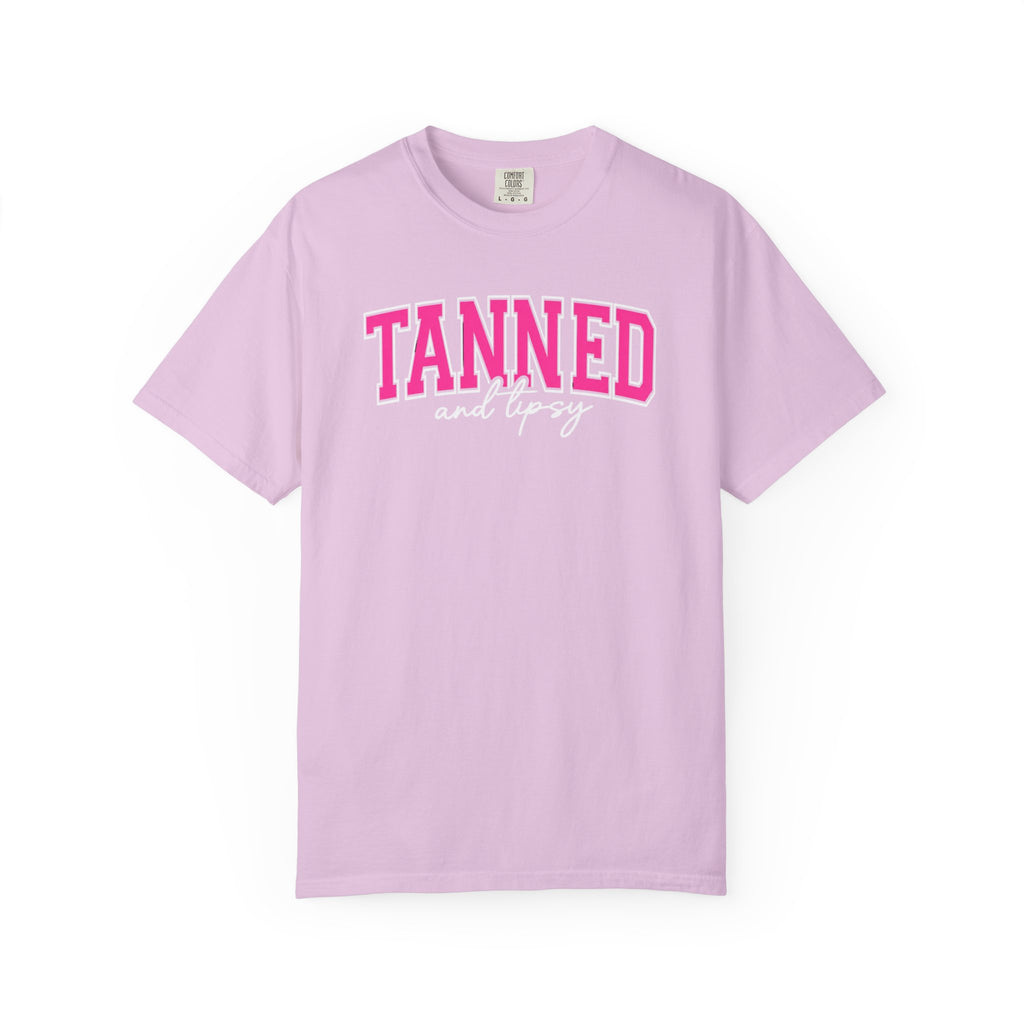 T-Shirt — "TANNED" Pink Arch Graphic Tee