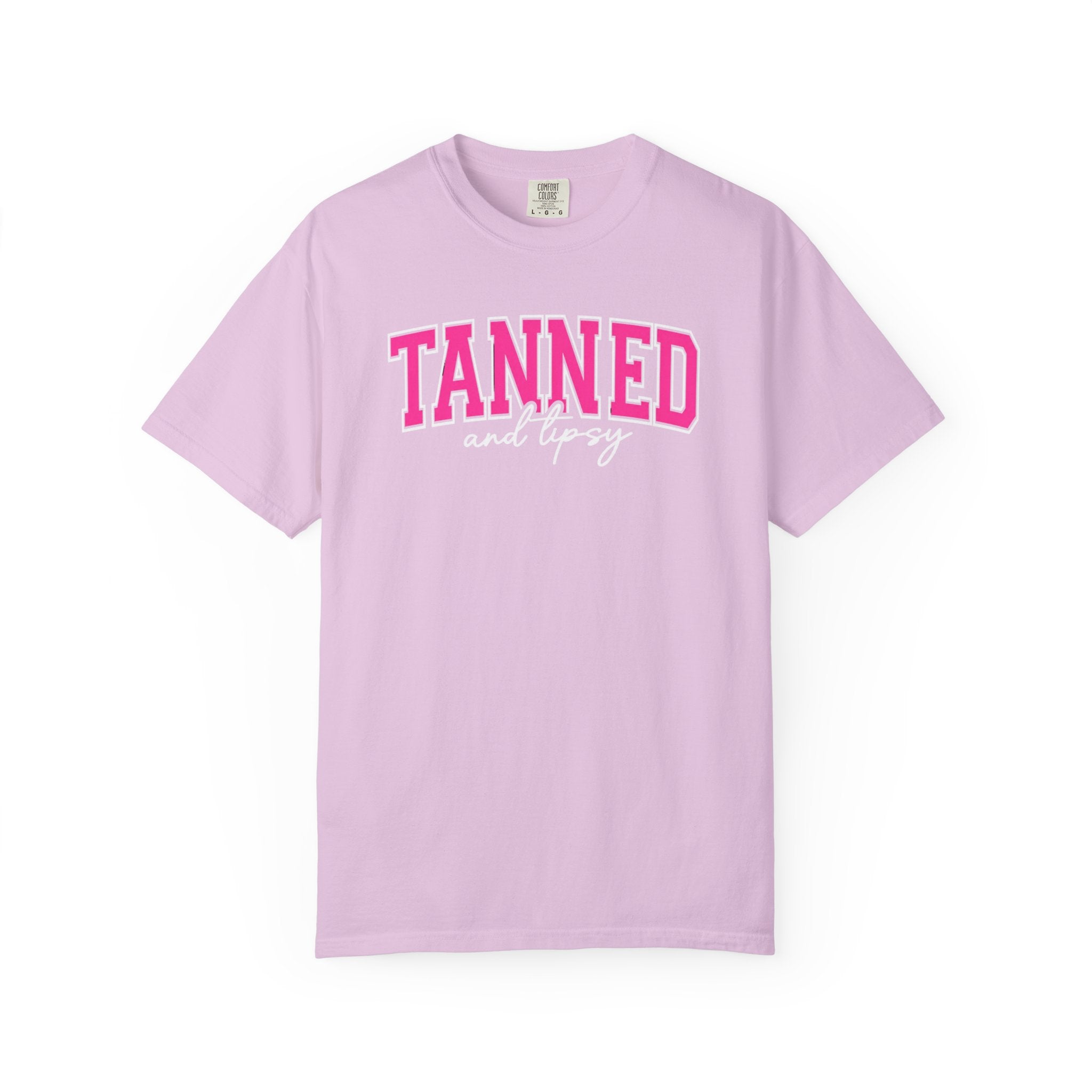 T-Shirt — "TANNED" Pink Arch Graphic Tee