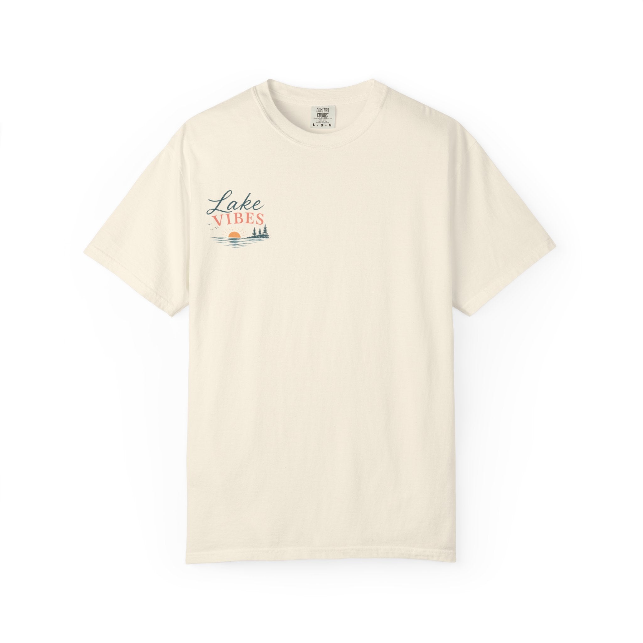 Lake Vibes T-Shirt — Scenic Sunset Dock Graphic Tee