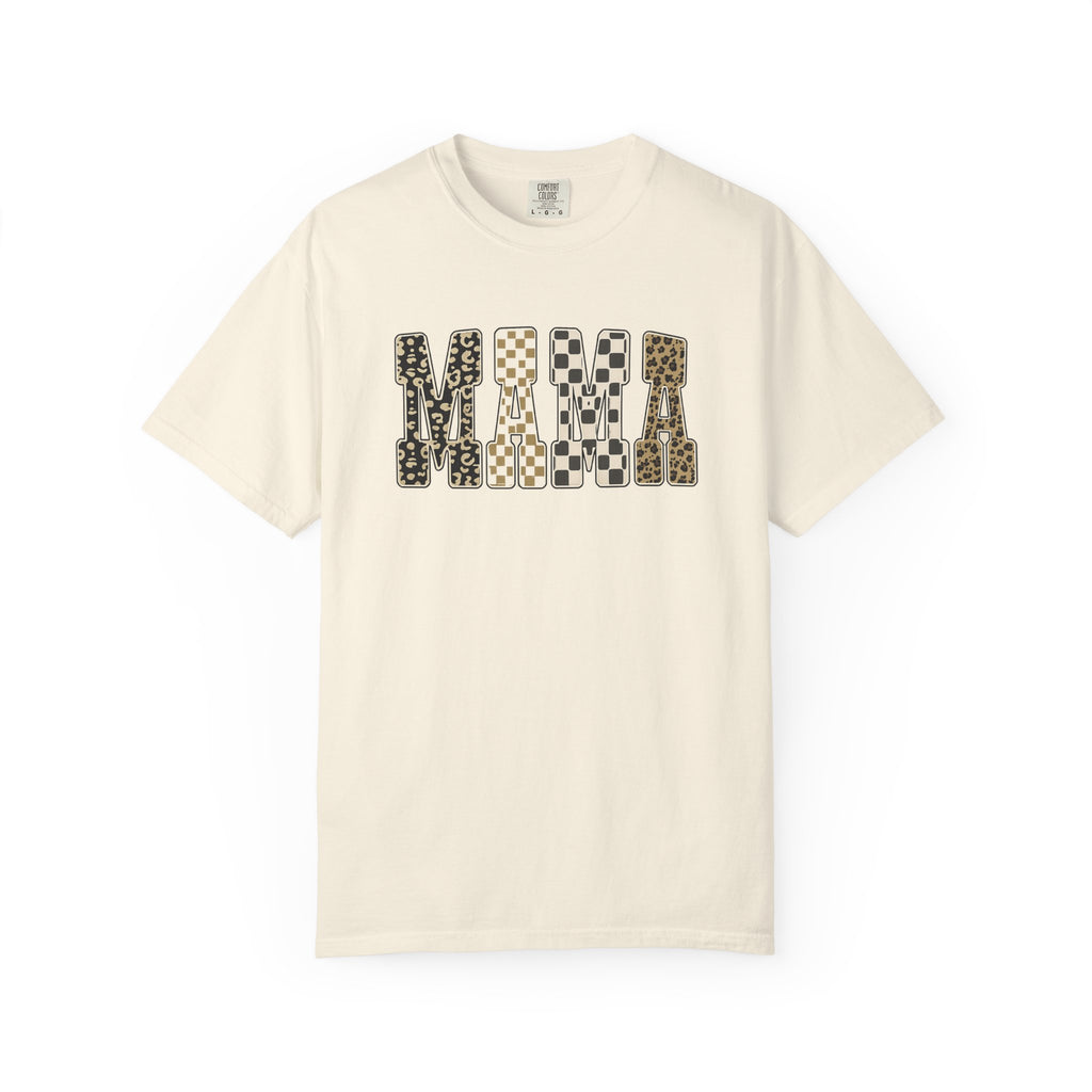 Mama Leopard Print T-Shirt — Graphic Animal Pattern Tee