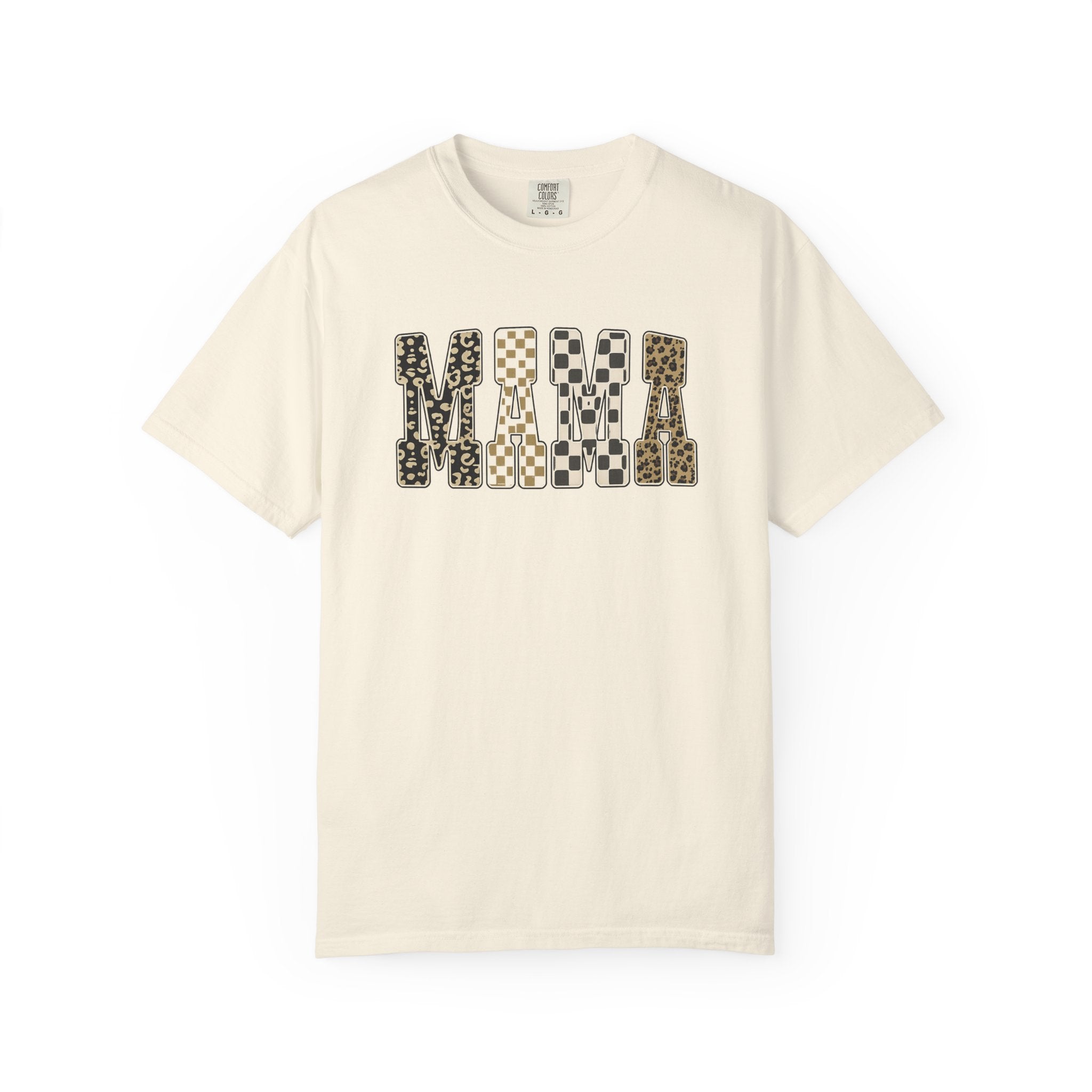 Mama Leopard Print T-Shirt — Graphic Animal Pattern Tee