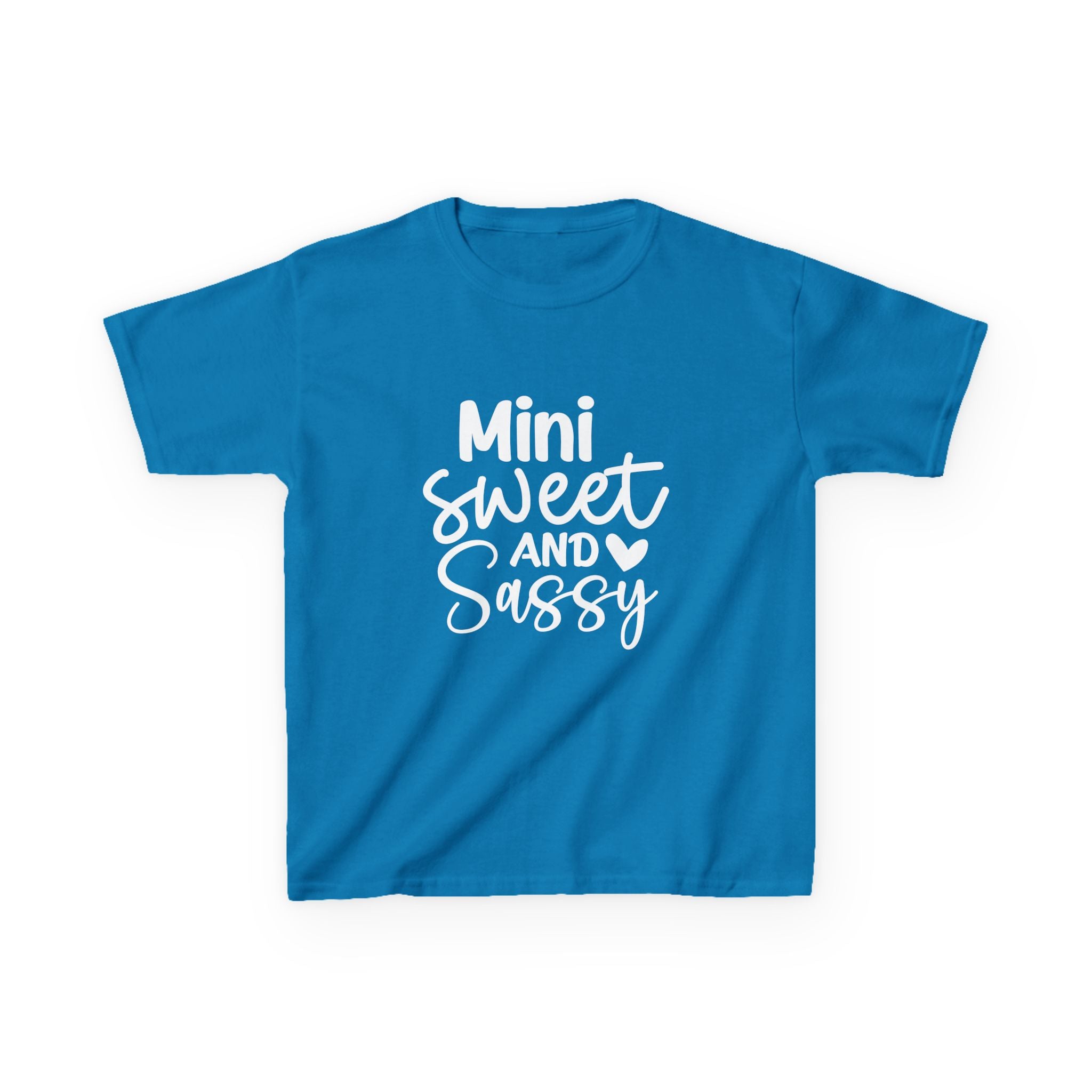 Kids T-Shirt — "Mini Sweet and Sassy" Cute Graphic Tee for Toddlers & Little Girls