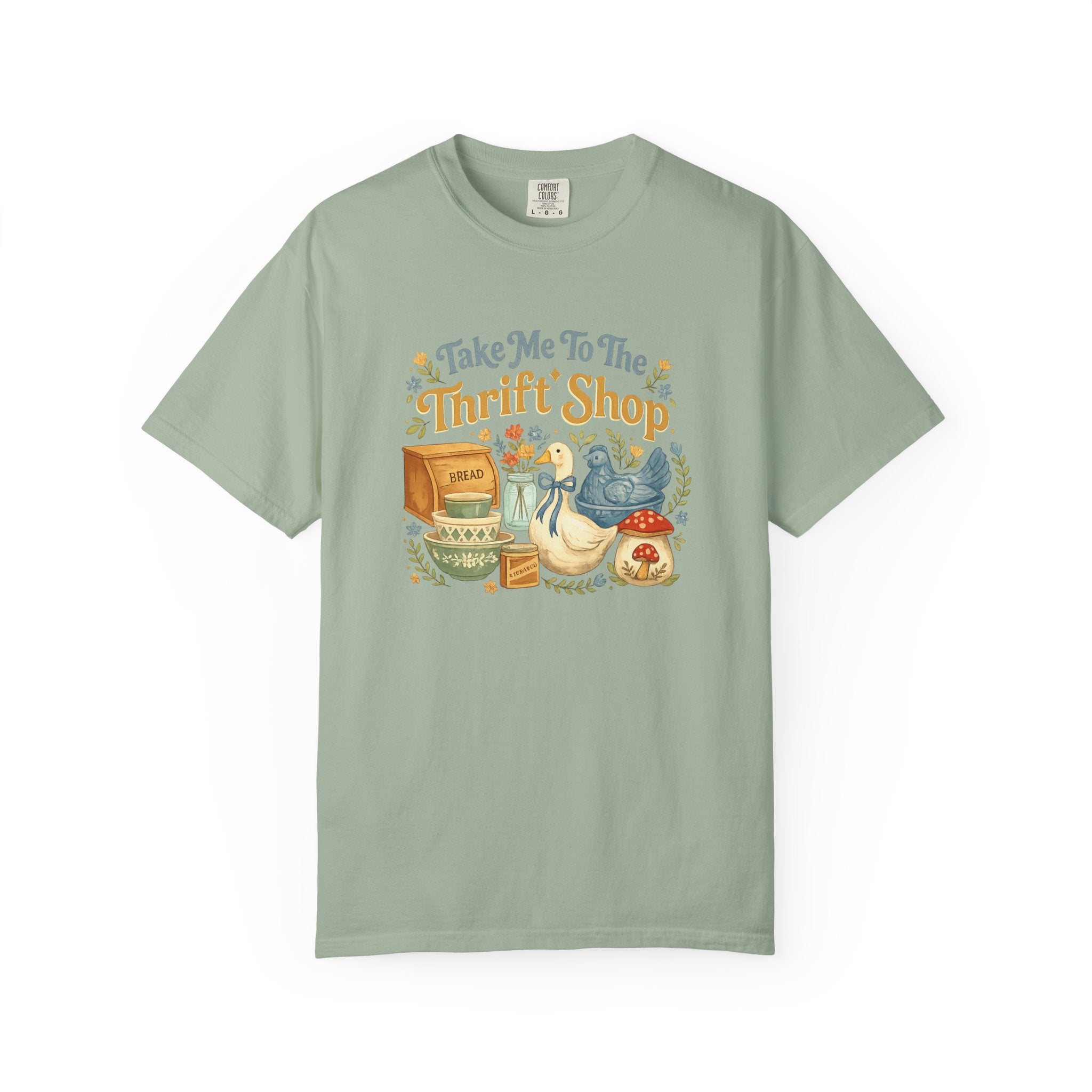 Thrift Shop Vintage Finds T-Shirt — "Take Me To The Thrift Shop" Retro Flea Market Tee