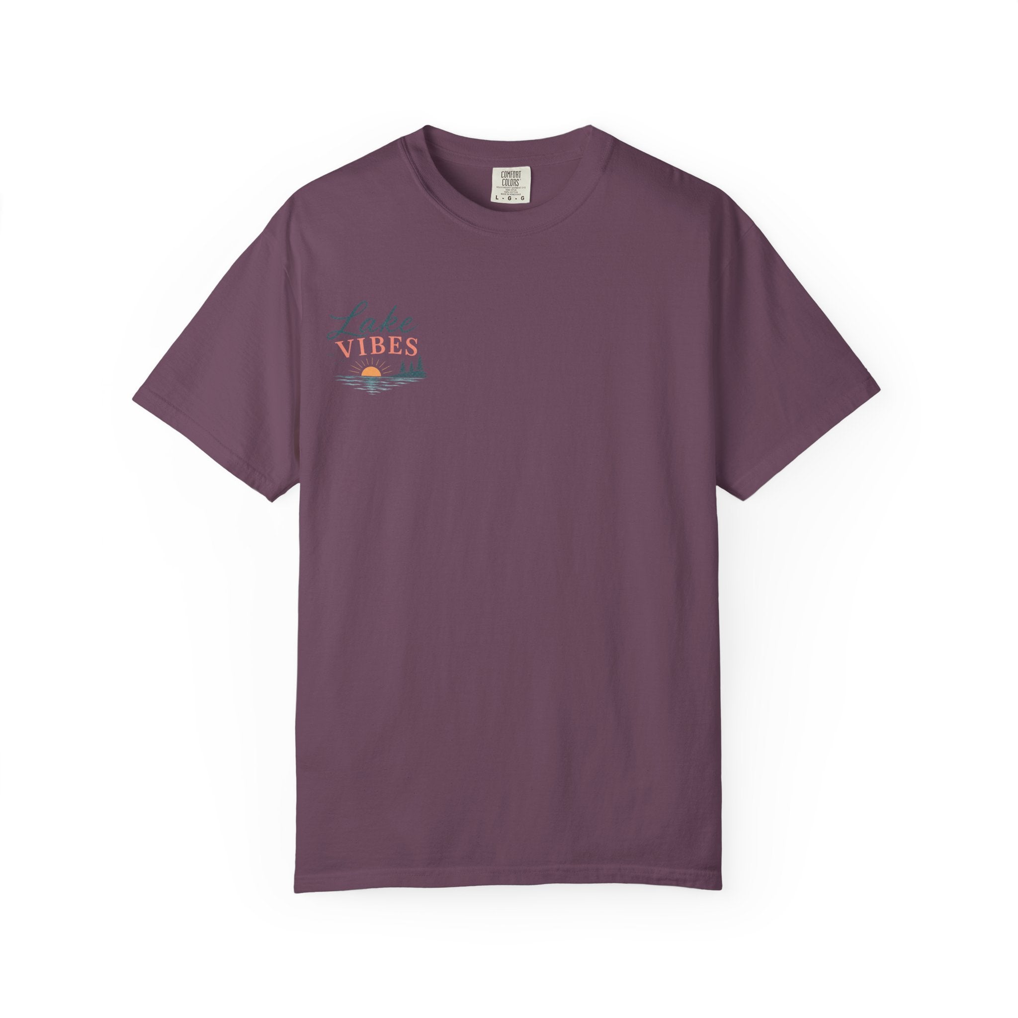 Lake Vibes T-Shirt — Scenic Sunset Dock Graphic Tee