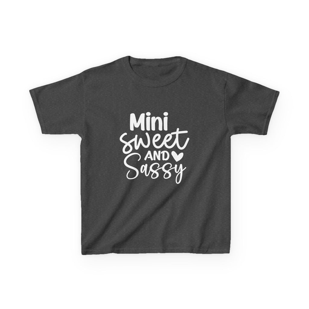 Kids T-Shirt — "Mini Sweet and Sassy" Cute Graphic Tee for Toddlers & Little Girls