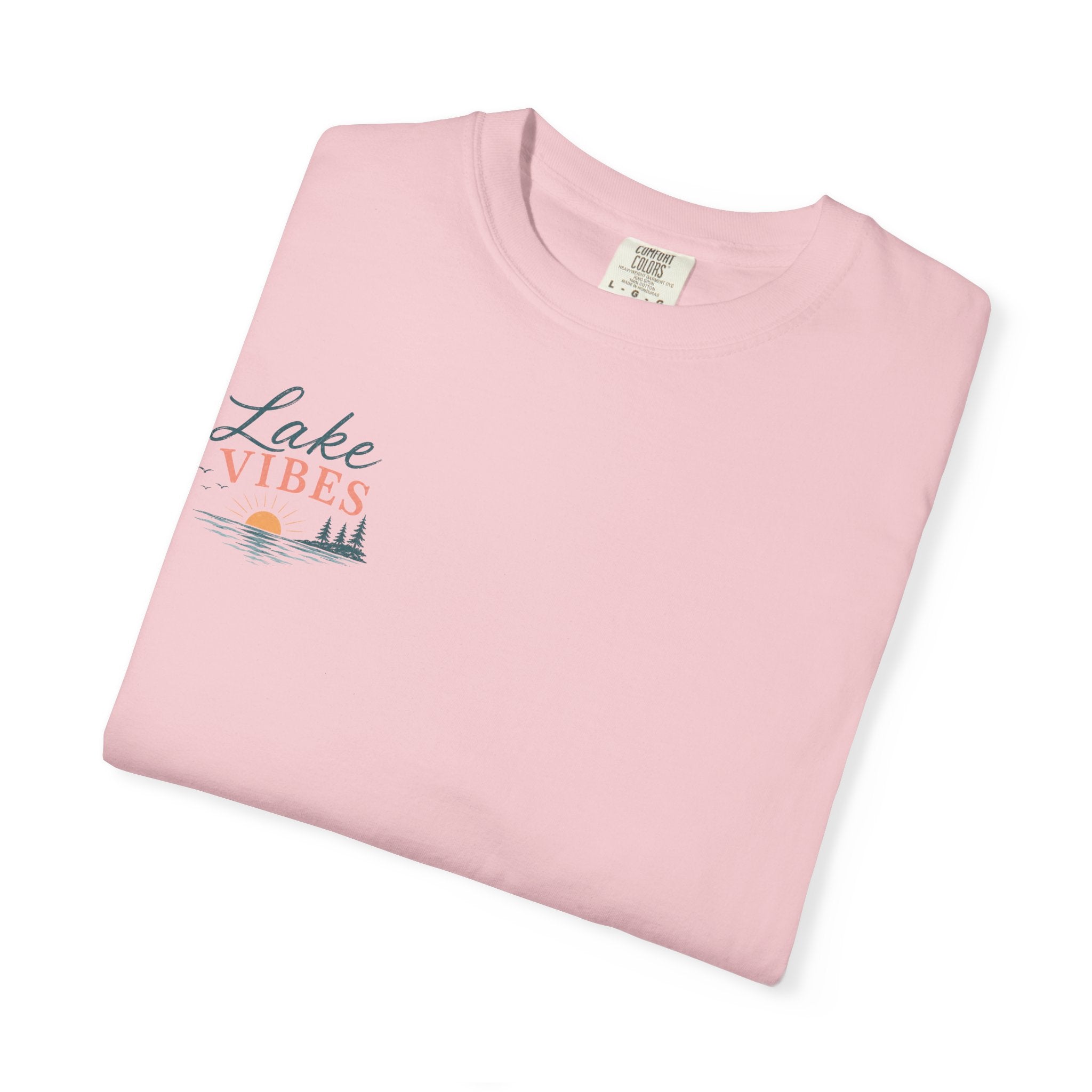 Lake Vibes T-Shirt — Scenic Sunset Dock Graphic Tee