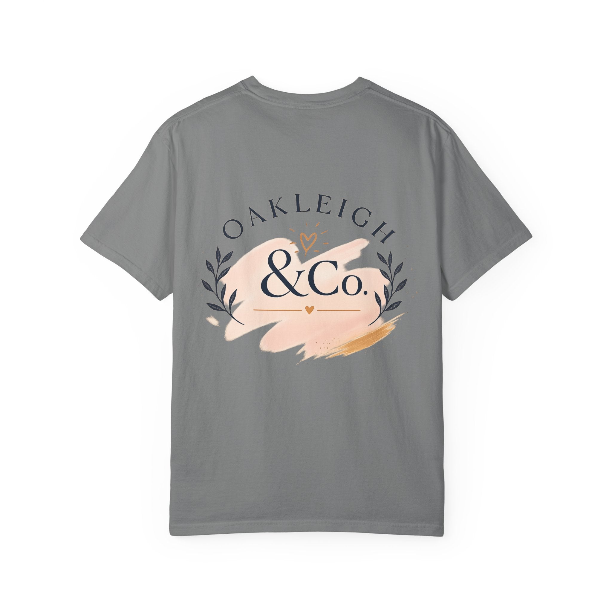 Oakleigh & Co. Branded T‑Shirt — Minimal Logo Chest & Back Paintbrush Design