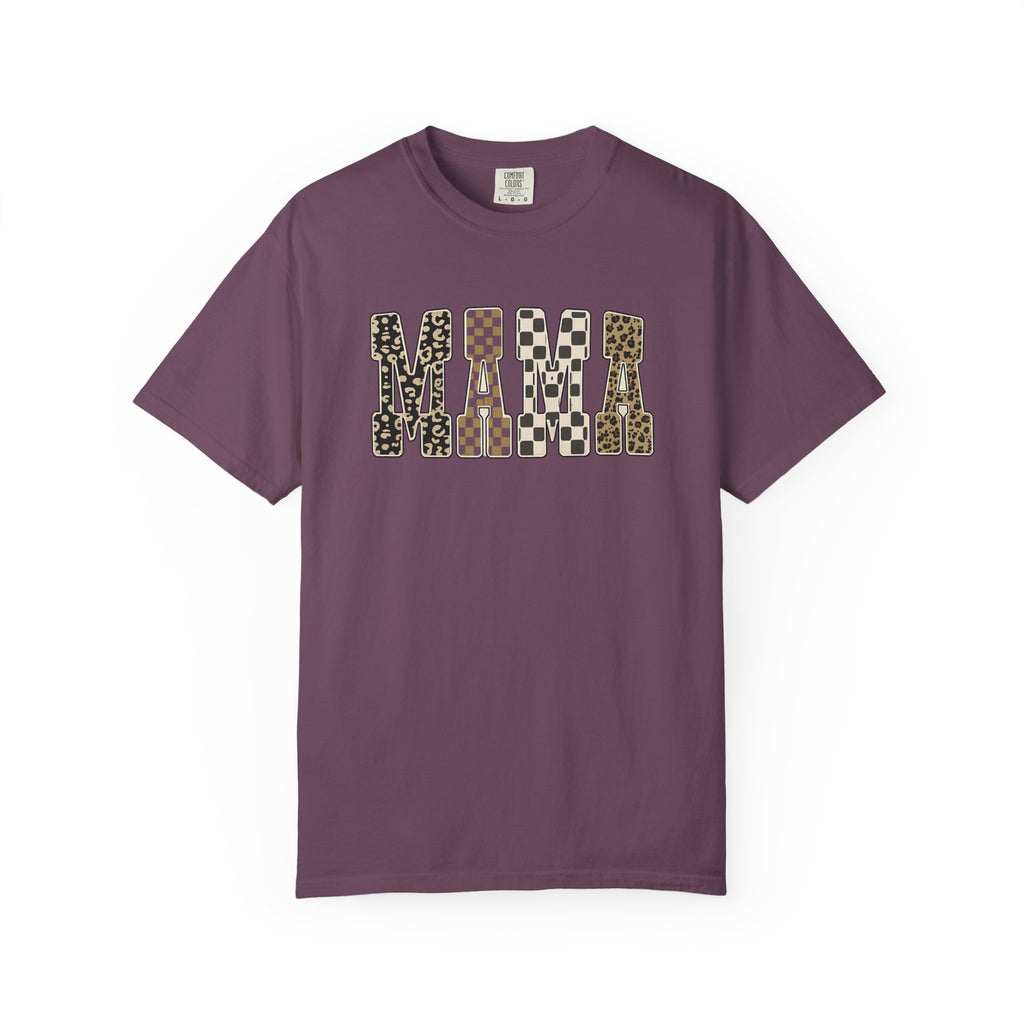 Mama Leopard Print T-Shirt — Graphic Animal Pattern Tee
