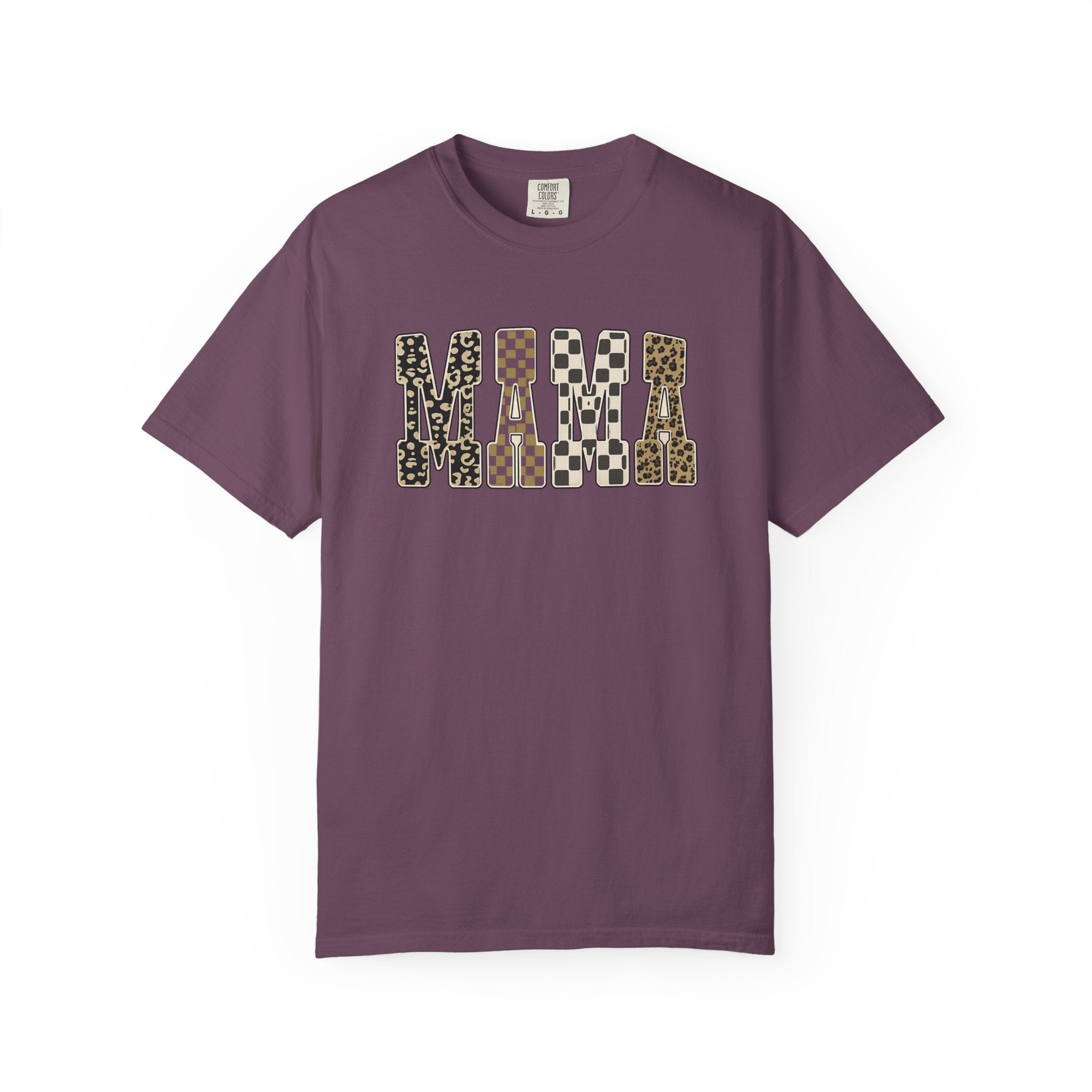 Mama Leopard Print T-Shirt — Graphic Animal Pattern Tee